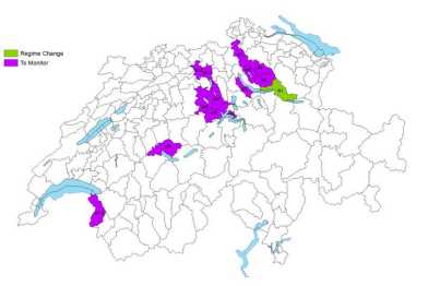 Areas to be monitored